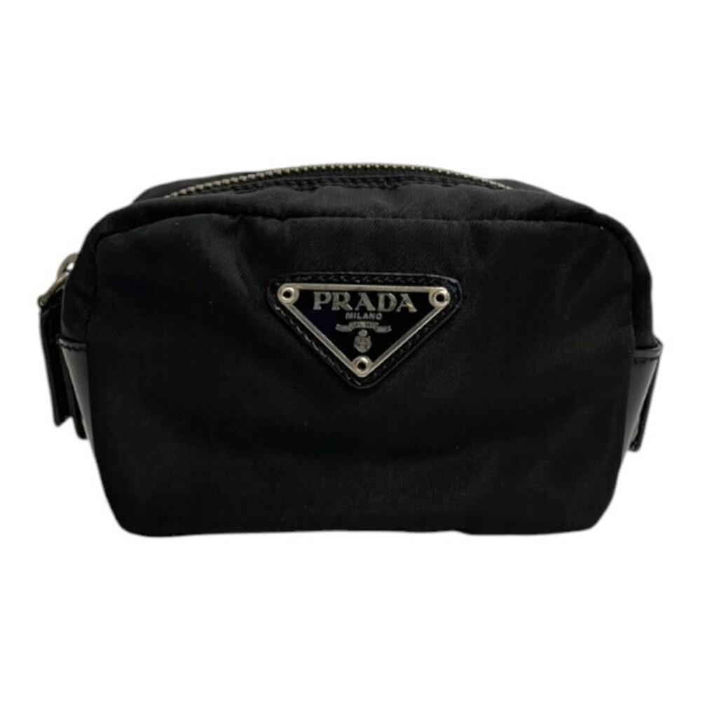 PRADA Triangle Clutch Black